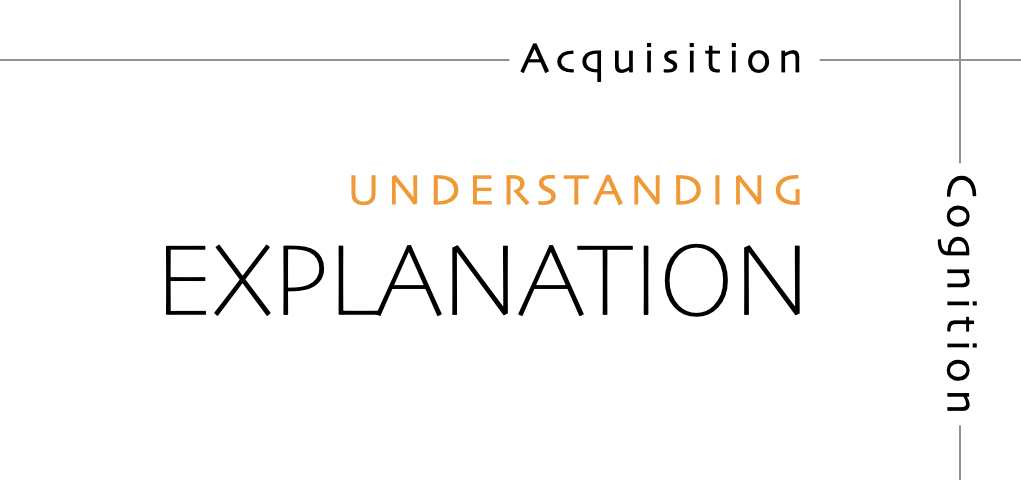 Explanation - understanding oriented, theoretical knowledge, that serves our study